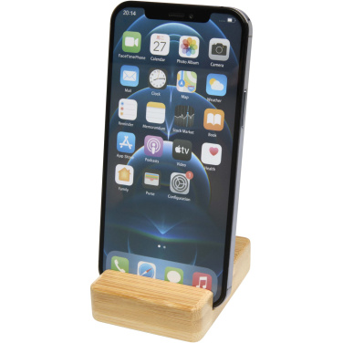 Logo trade promotional item photo of: Ebla bamboo phone stand
