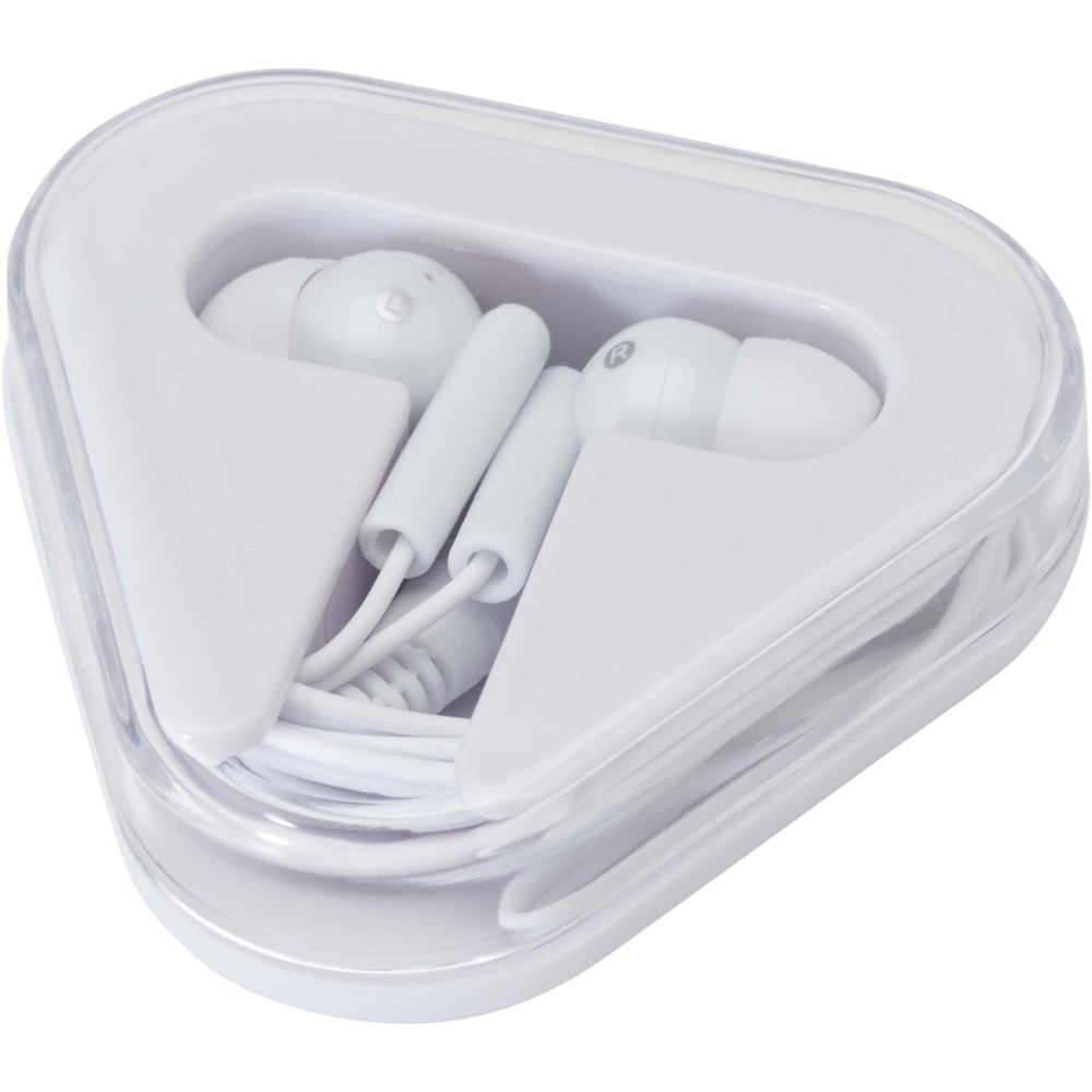 Logo trade business gifts image of: Rebel earbuds with recycled plastic storage box