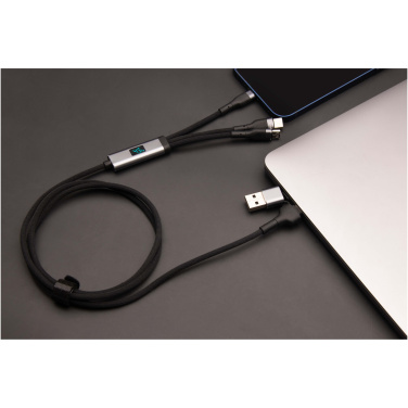 Logo trade promotional giveaways picture of: SCX.design C53 100W 5-in-1 rPET ultra fast charging cable