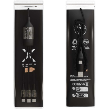 Logo trade promotional products picture of: SCX.design C50 5-in-1 fast charging 100W/5A cable with digital display