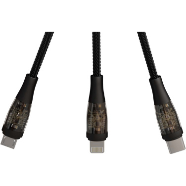 Logotrade promotional product image of: SCX.design C50 5-in-1 fast charging 100W/5A cable with digital display