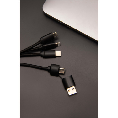 Logo trade promotional merchandise photo of: SCX.design C14 15W 5-in-1 charging cable