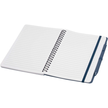Logotrade corporate gift picture of: Thalaasa A5 ocean-bound hard cover notebook with ballpoint pen (black ink)
