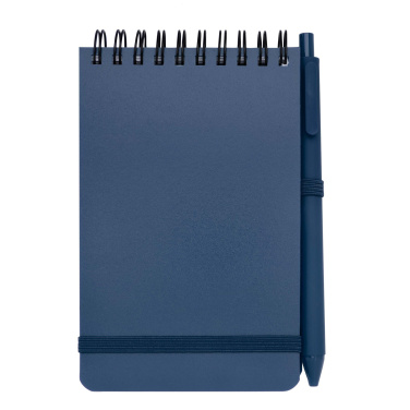 Logotrade promotional merchandise picture of: Thalaasa A6 hard cover ocean-bound notebook with ballpoint pen (black ink)
