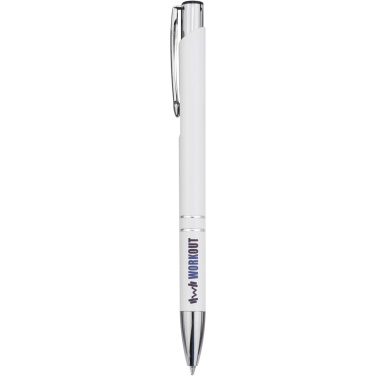 Logo trade promotional product photo of: Moneta recycled aluminium ballpoint pen (blue ink)