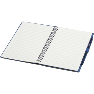 Logo trade promotional giveaways picture of: Slate reusable soft cover notebook and pen set (black ink)