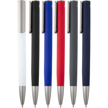 Logo trade business gift photo of: Ziguur recycled aluminium ballpoint pen (black ink)