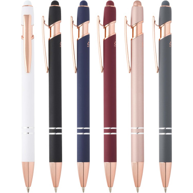 Logo trade promotional giveaways picture of: Nanna ballpoint pen with rose gold finish (black ink)