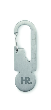 Logo trade corporate gifts image of: Multifunctional key ring token