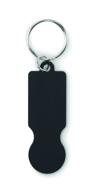 Logotrade business gift image of: Key ring with trolley token