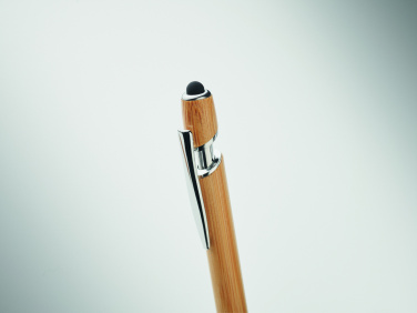 Logo trade promotional item photo of: Ball pen in bamboo