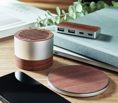 Logo trade promotional gifts picture of: Recycled aluminium speaker