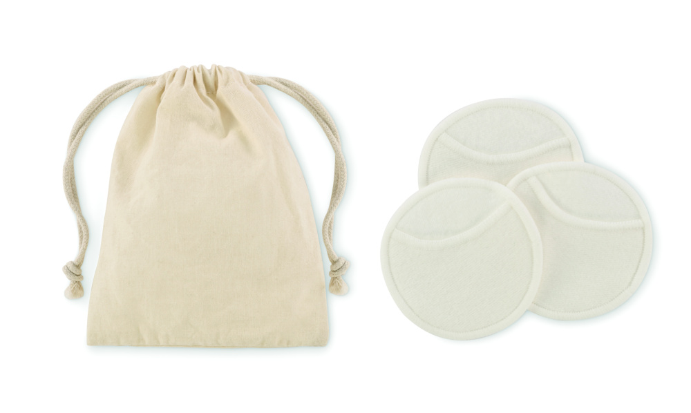 Logo trade promotional giveaway photo of: Reusable face cleaning pad set