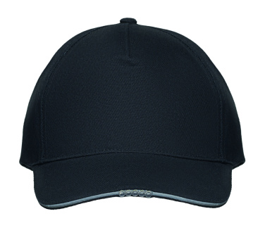 Logotrade corporate gift image of: 5 panel LED cotton cap 220gr/m²