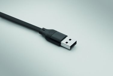 Logo trade promotional items image of: 60W cable keyring recycled ABS