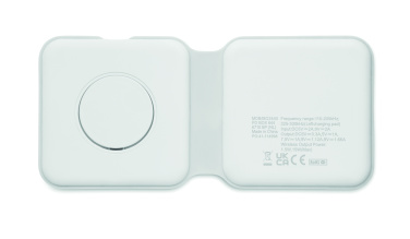 Logo trade corporate gifts image of: 2 in 1 foldable charger 15W