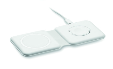 Logo trade promotional products picture of: 2 in 1 foldable charger 15W