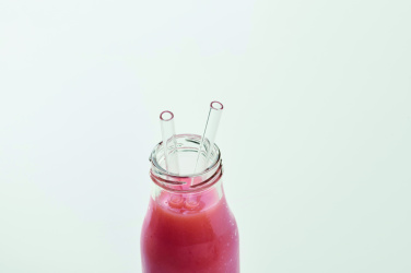 Logo trade promotional products image of: 4 reusable glass straws