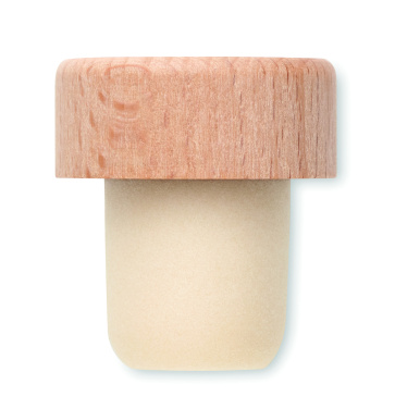 Logo trade corporate gift photo of: Beech wood bottle stopper