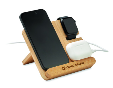 Logotrade promotional merchandise photo of: 3 in 1 15W wireless charger