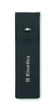 Logo trade promotional giveaways image of: RPET felt pencil case
