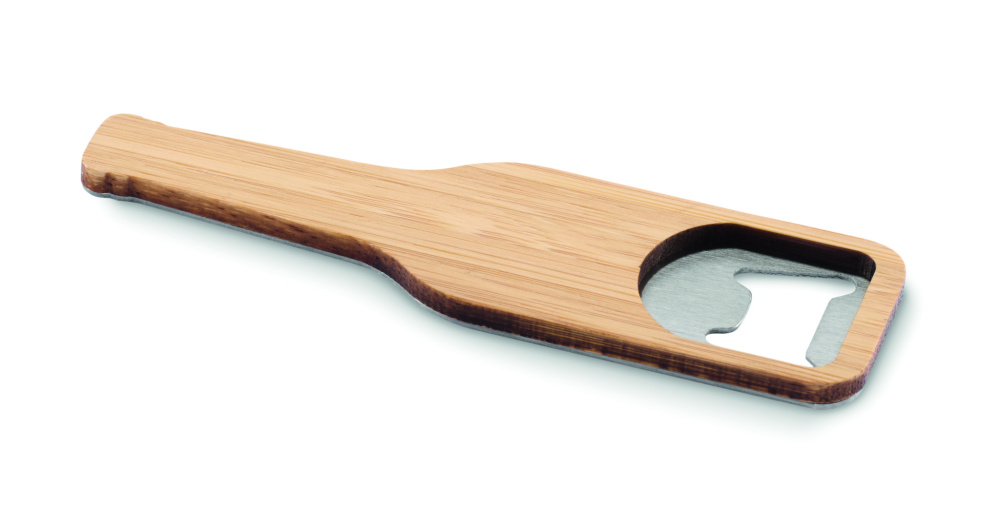 Logo trade promotional items image of: Bamboo bottle opener