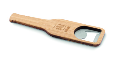 Logo trade corporate gifts image of: Bamboo bottle opener