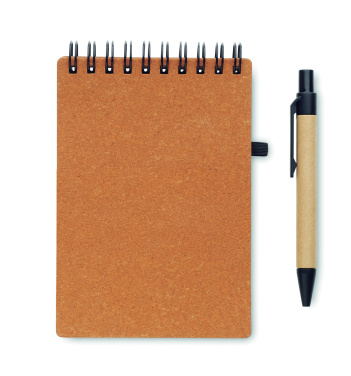 Logotrade corporate gift picture of: Recycled notebook with ball pen