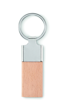 Logotrade corporate gifts photo of: Key ring with rubber wood
