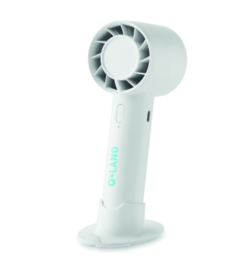 Logo trade promotional merchandise image of: Small portable fan 2000 mAh
