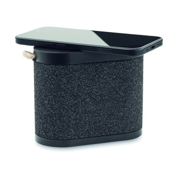 Logo trade promotional items picture of: 15W wireless charger speaker