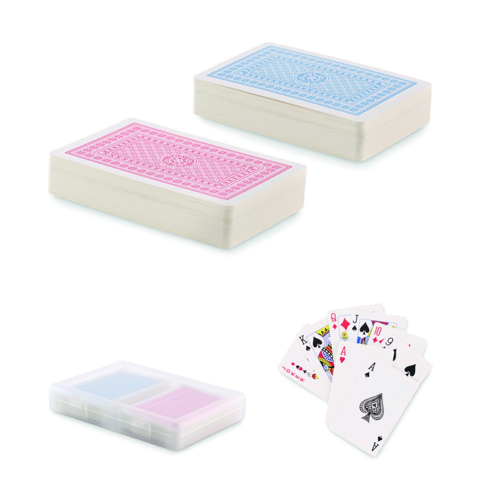 Logo trade promotional items image of: Set of classic playing cards
