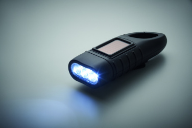 Logo trade promotional item photo of: Solar torch with dynamo crank