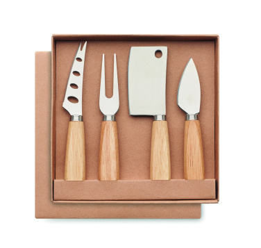 Logo trade promotional products image of: Set of 4 cheese knives