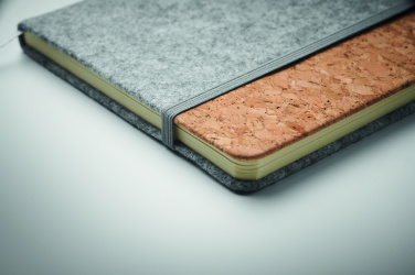 Logo trade promotional merchandise picture of: A5 RPET cork notebook