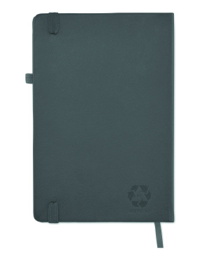 Logo trade promotional item photo of: Recycled Leather A5 notebook