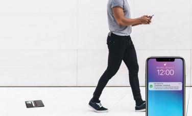 Logotrade advertising product image of: Trackmate RCS rpolyester passport holder worldwide locating