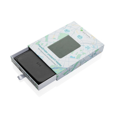 Logo trade promotional gifts image of: Trackmate RCS rpolyester passport holder worldwide locating