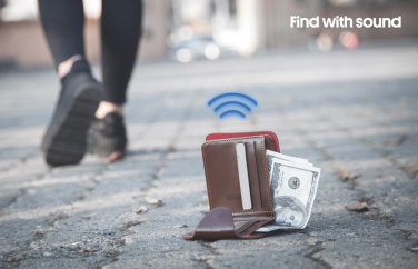 Logo trade business gifts image of: Findit RCS rplastic ultra-thin finder card rechargeable