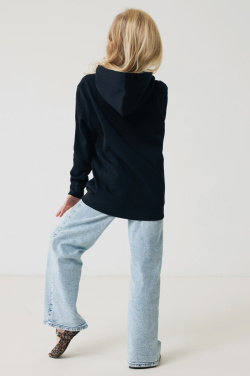 Logotrade corporate gift image of: Iqoniq Yengo kids recycled cotton hoodie with sidepockets
