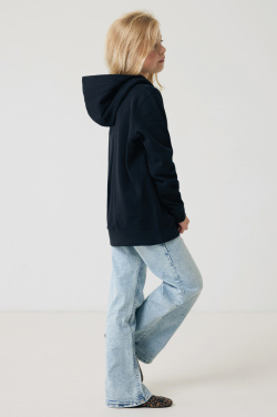 Logo trade corporate gifts image of: Iqoniq Yengo kids recycled cotton hoodie with sidepockets