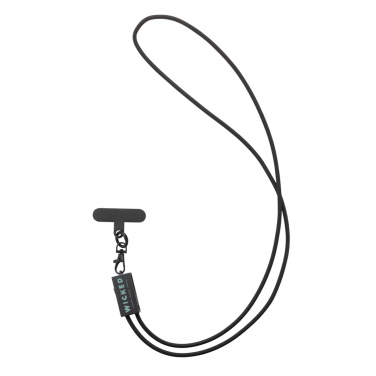 Logo trade promotional items image of: Terra RCS recycled PET phone cord with dual charge cable
