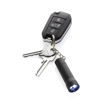 Logo trade promotional giveaway photo of: Flash RCS recycled aluminium keychain torch