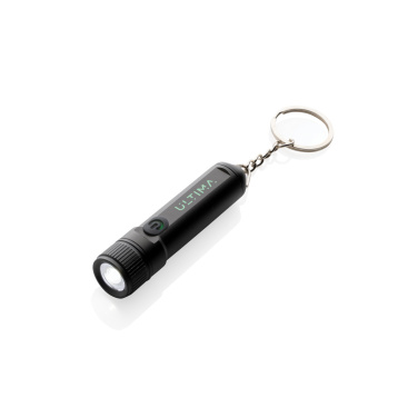 Logo trade promotional merchandise photo of: Gear X rechargeable ultra bright keychain torch