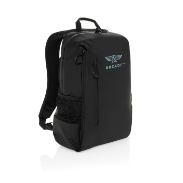 Logo trade promotional item photo of: Lima Aware™ RPET water resistant 15.6 laptop backpack