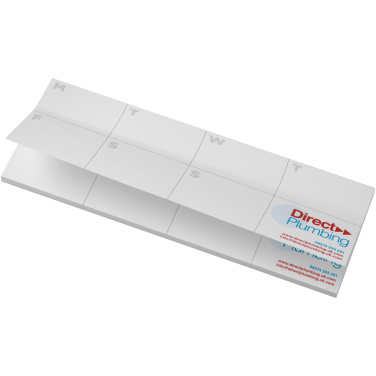 Logo trade promotional item photo of: Sticky-Mate® recycled sticky notes with printed planner