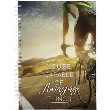 Logotrade corporate gift image of: Desk-Mate® A5 hard cover undated diary