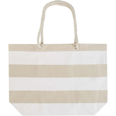 Logo trade corporate gift photo of: Florida 270 g/m² GRS recycled beach tote bag 18L