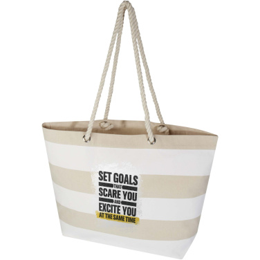 Logotrade advertising products photo of: Florida 270 g/m² GRS recycled beach tote bag 18L