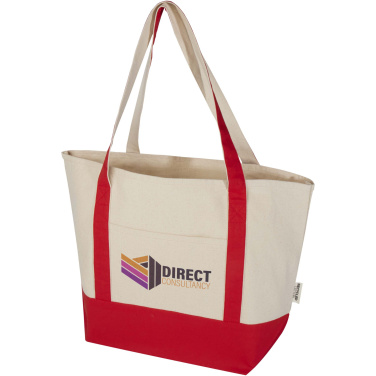 Logo trade business gifts image of: Sam 320 g/m² GRS recycled cotton tote bag